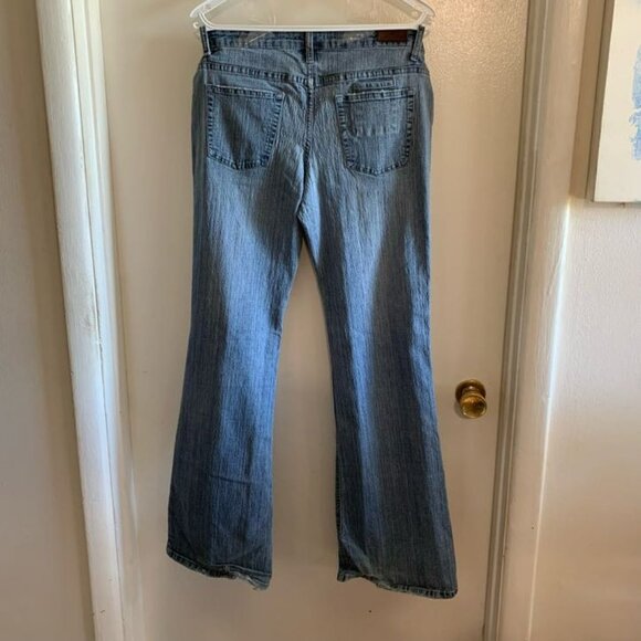 Vintage Bongo Women's Denim Flare Leg Jeans Medium Size 11 Boho Joe Y2K - Picture 8 of 16